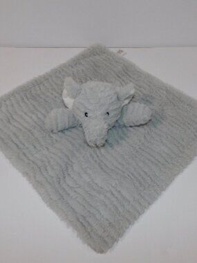 Baby Mode Gray Elephant Security blanket Plush Baby Lovey nunu Soother Comforter